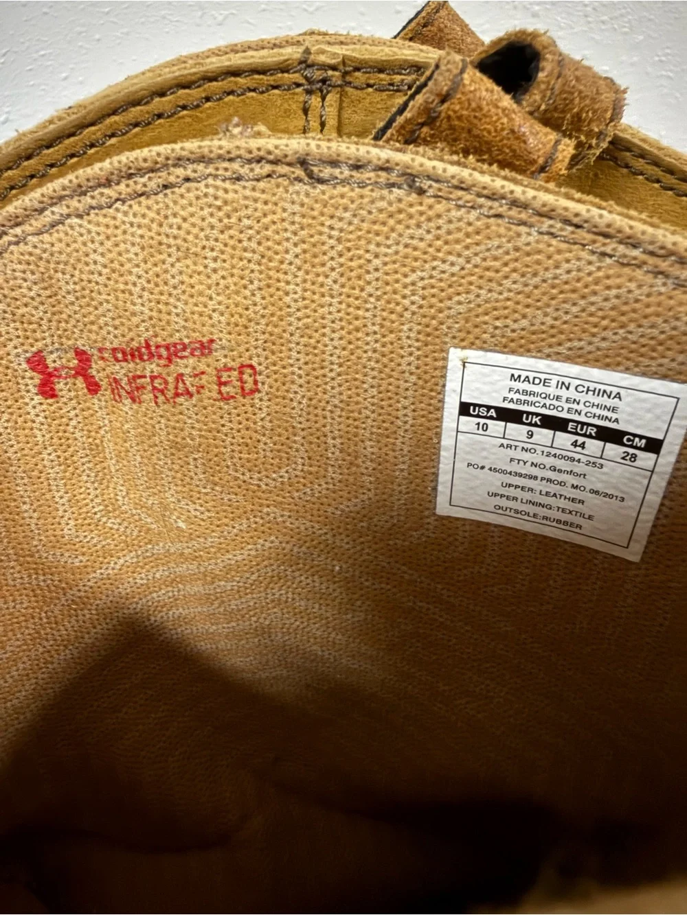 Under Armour Men’s Tan Boots